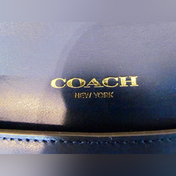 New Coach legacy Pinnacle large Haley domed satchel Navy - Picture 3 of 11